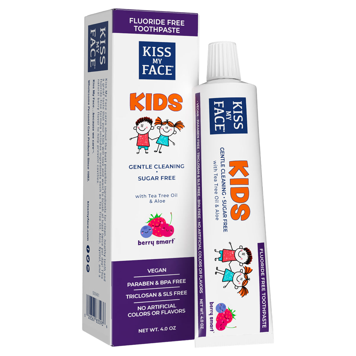 Kids Berry Smart Gel Fluoride Free Toothpaste – Kiss My Face