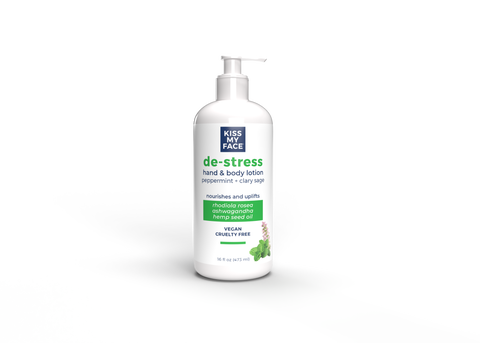 De-Stress Hand & Body Lotion - Peppermint + Clary Sage